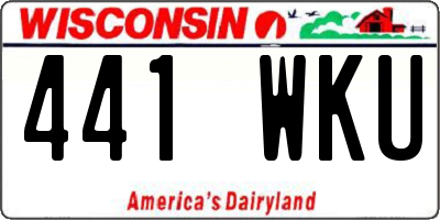 WI license plate 441WKU