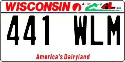 WI license plate 441WLM