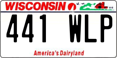 WI license plate 441WLP