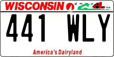 WI license plate 441WLY