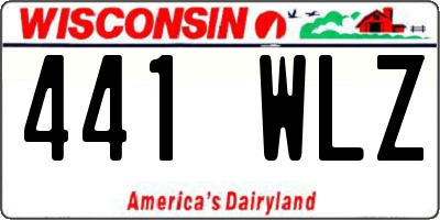 WI license plate 441WLZ