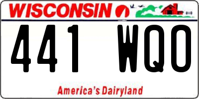WI license plate 441WQO