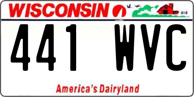 WI license plate 441WVC