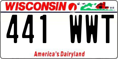 WI license plate 441WWT