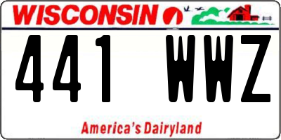 WI license plate 441WWZ