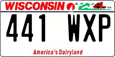 WI license plate 441WXP