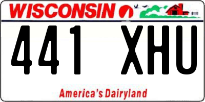WI license plate 441XHU