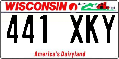 WI license plate 441XKY