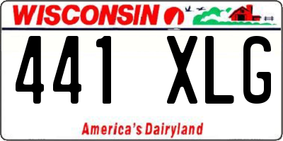 WI license plate 441XLG