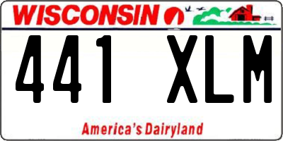 WI license plate 441XLM
