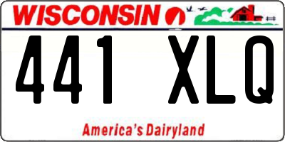 WI license plate 441XLQ