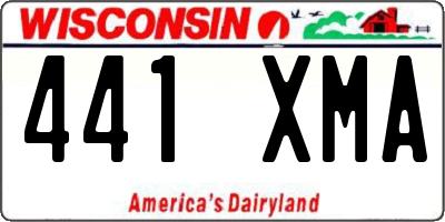 WI license plate 441XMA