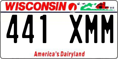 WI license plate 441XMM
