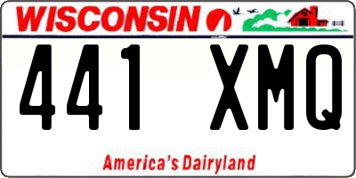 WI license plate 441XMQ