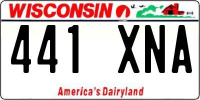 WI license plate 441XNA