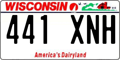 WI license plate 441XNH