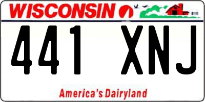 WI license plate 441XNJ