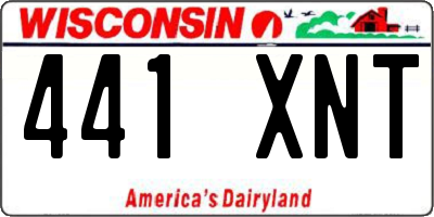 WI license plate 441XNT