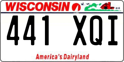 WI license plate 441XQI