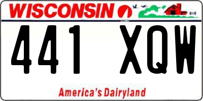 WI license plate 441XQW
