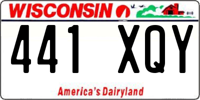 WI license plate 441XQY