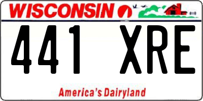 WI license plate 441XRE