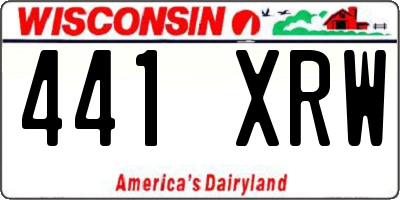 WI license plate 441XRW