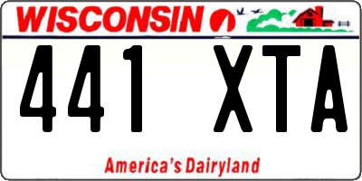 WI license plate 441XTA