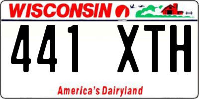 WI license plate 441XTH