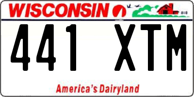 WI license plate 441XTM