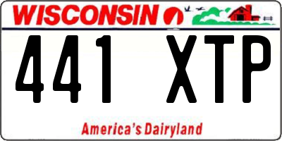 WI license plate 441XTP