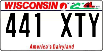 WI license plate 441XTY