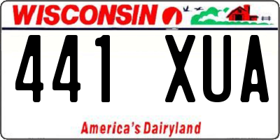 WI license plate 441XUA