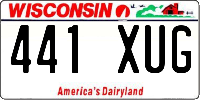 WI license plate 441XUG