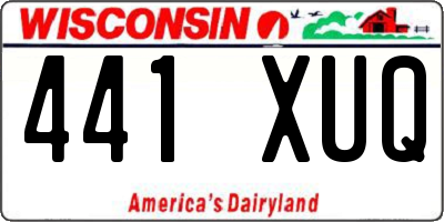 WI license plate 441XUQ