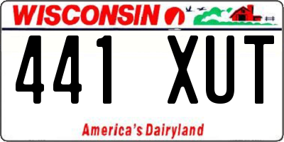 WI license plate 441XUT