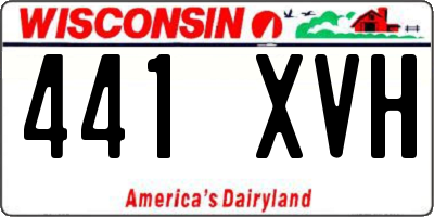WI license plate 441XVH