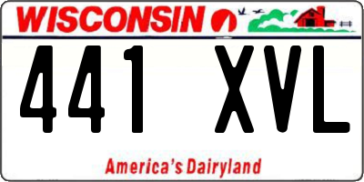 WI license plate 441XVL
