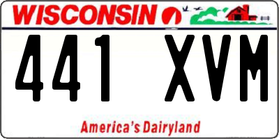 WI license plate 441XVM