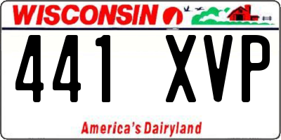 WI license plate 441XVP