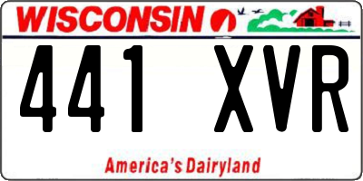 WI license plate 441XVR