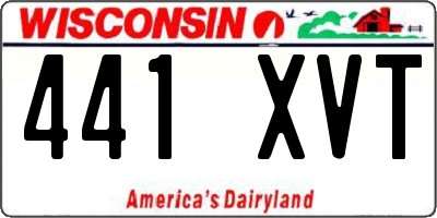 WI license plate 441XVT