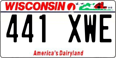 WI license plate 441XWE