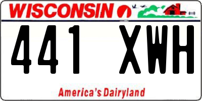WI license plate 441XWH