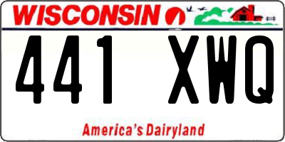 WI license plate 441XWQ