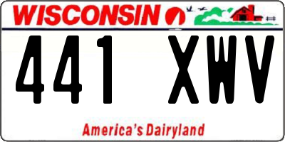 WI license plate 441XWV