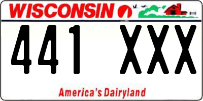 WI license plate 441XXX