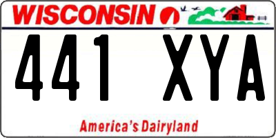 WI license plate 441XYA