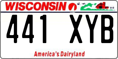 WI license plate 441XYB