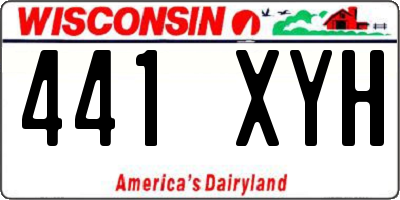 WI license plate 441XYH